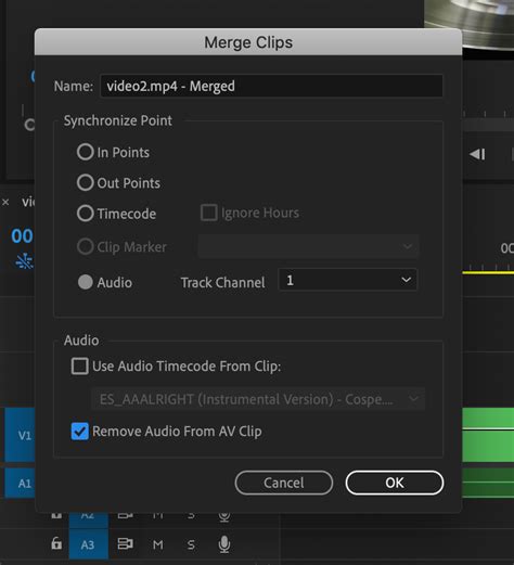 adobe premiere two channel audio